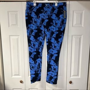 New Floral skinny denim jeans size 18W